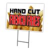 Signmission Hand Cut French Fries Yard & Stake outdoor plastic coroplast window, C-1216 Hand Cut French Fries C-1216 Hand Cut French Fries